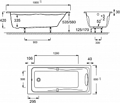 Jacob Delafon Акриловая ванна Odeon Up 180x80 E5BB2200-00 с гидромассажем – фотография-5